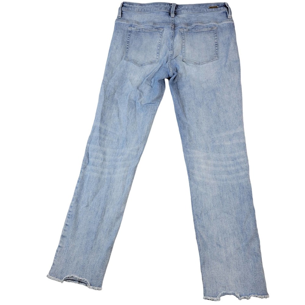 Carve Designs Skinny Leg Jeans Women's Size 10 Raw Hem Stretch Blue